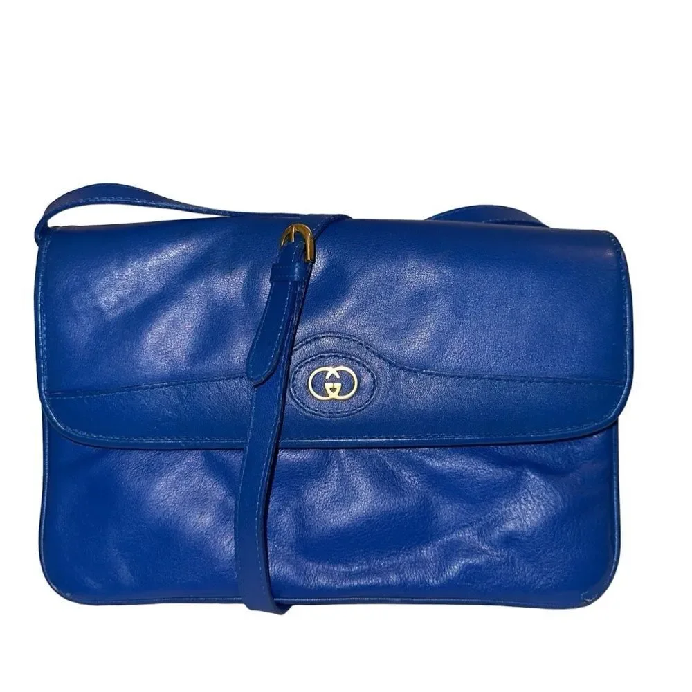 Gucci blue leather